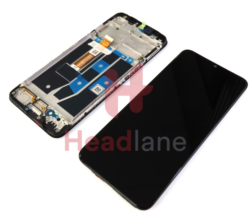 ARSSLY Schermo Per Oppo A54s CPH2273 LCD Display Digitizer Assembly Vetro Di Ricambio Touch Screen Con Strumenti(6.52",Nero Con Cornice